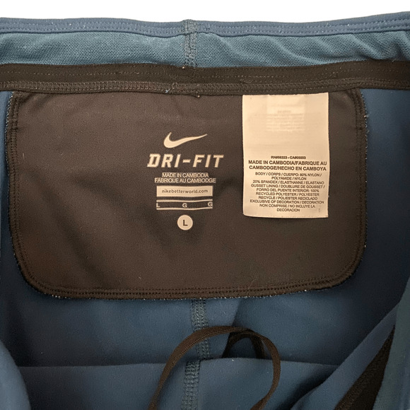 NIKE Flash Reflective Running Leggings Teal Large - Picture 4 of 7